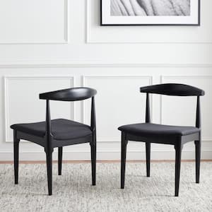 Lionel Black 17 in. Wood Dining Chair Set of 2