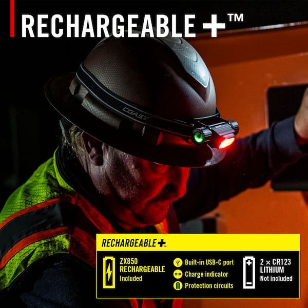 Coast WPH32R 2000 Lumens Waterproof Rechargeable Headlamp WPH32R