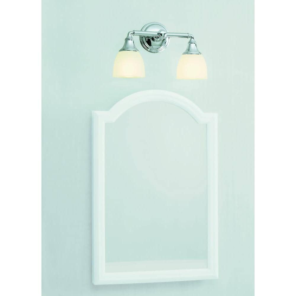 Devonshire Elegance Chrome Lantern Vanity Light Fixture 14.94"