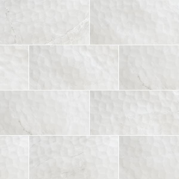 Adella White Ceramic Tile - MSI Backsplash Tile