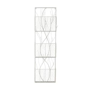 Silver 3-Tier Wall Shelf with Branch-Inspired Design