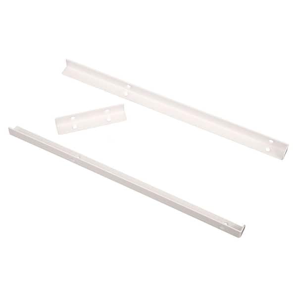Selectives 14 in. L White Steel Fixed Mount Shelving Standard Support Bracket Kit