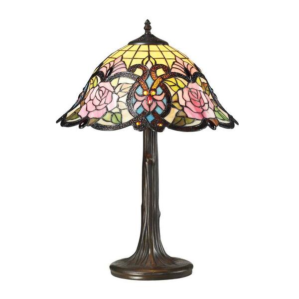 Titan Lighting De Beauvoir Collection 22 in. Dark Bronze LED Table Lamp