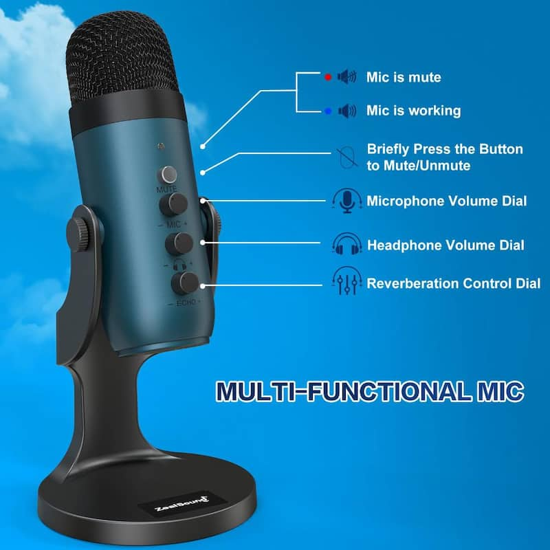 Studio Top-Addressed USB Microphone in Teal 1 (-Pack)