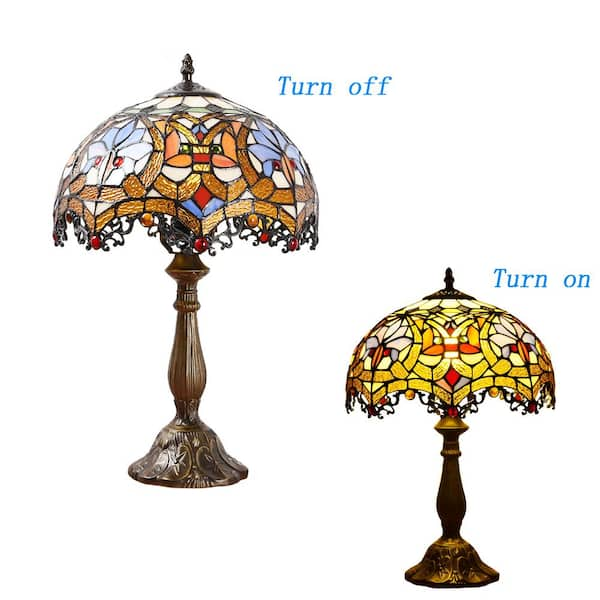 Tiffany newest Style Handmade 8 inches Table Lamp-Stained retro Baroque glassBedside/Christmas Gift