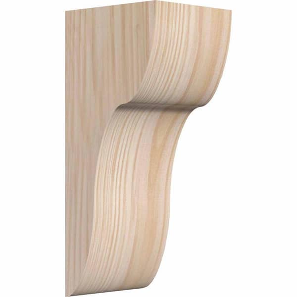 Ekena Millwork 5-1/2 in. x 6 in. x 14 in. Douglas Fir Carmel Smooth Corbel
