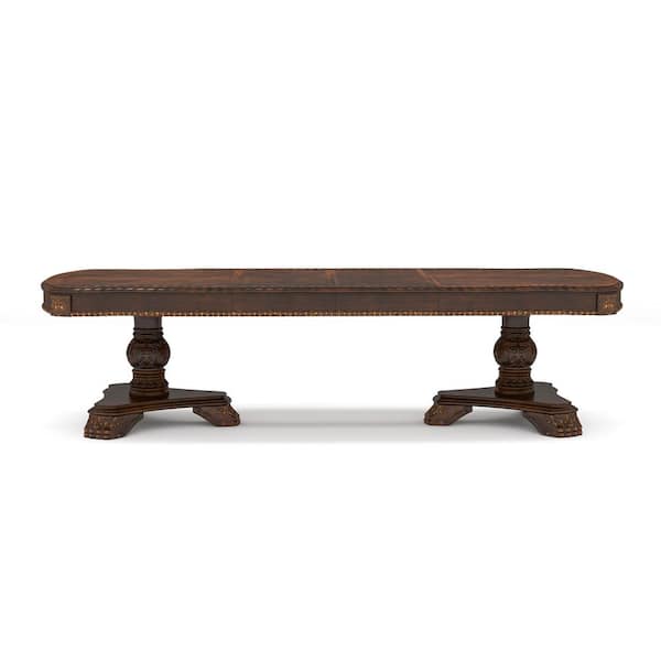 Furniture of America Caprock 118.5 in. Rectangle Brown