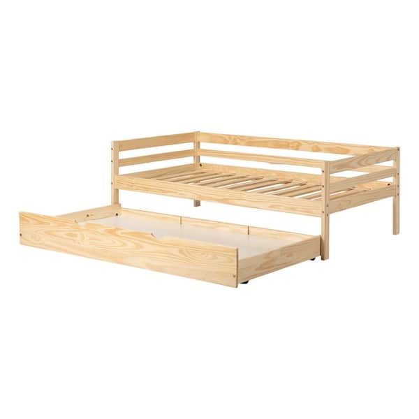 South Shore Sweedi Natural Wood 42.5 in. Bed