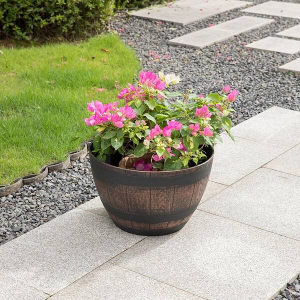 Small Plastic Bucket Mini Keg Barrel Potted Outdoor Garden