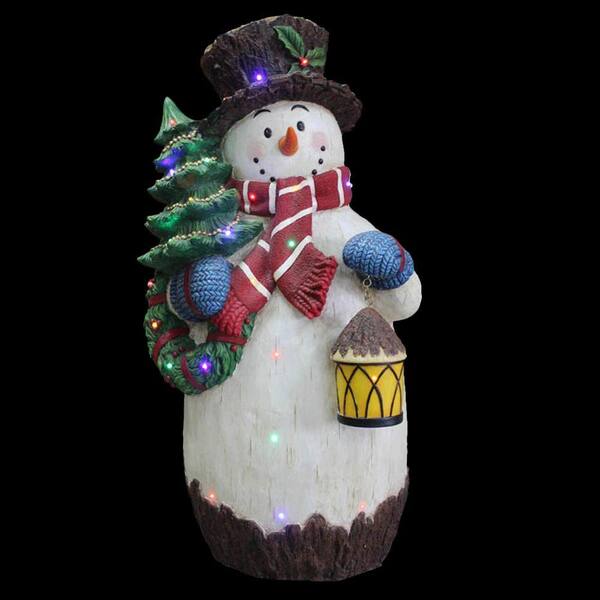 National Tree Company 36 in. Pre-Lit Snowman Decoration