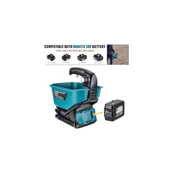 Justincity 3.84 lb. Plastic Handheld Power Spreader for Salt, Seed