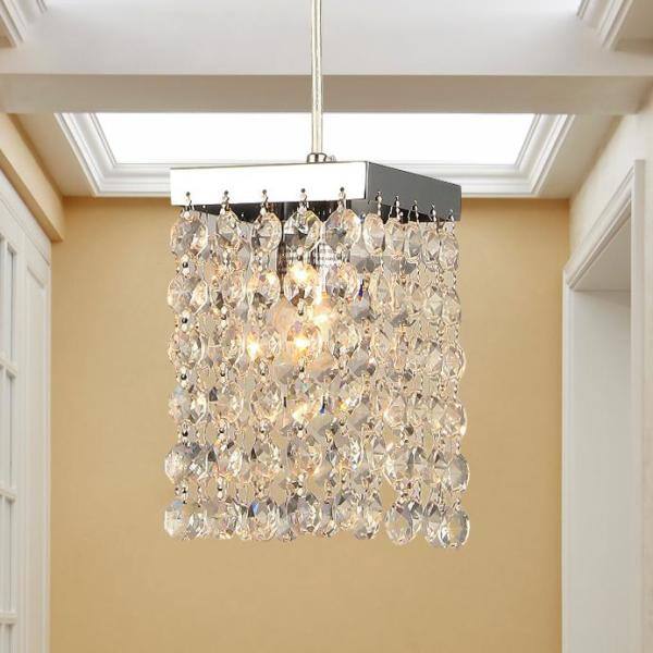 square crystal chandelier home depot