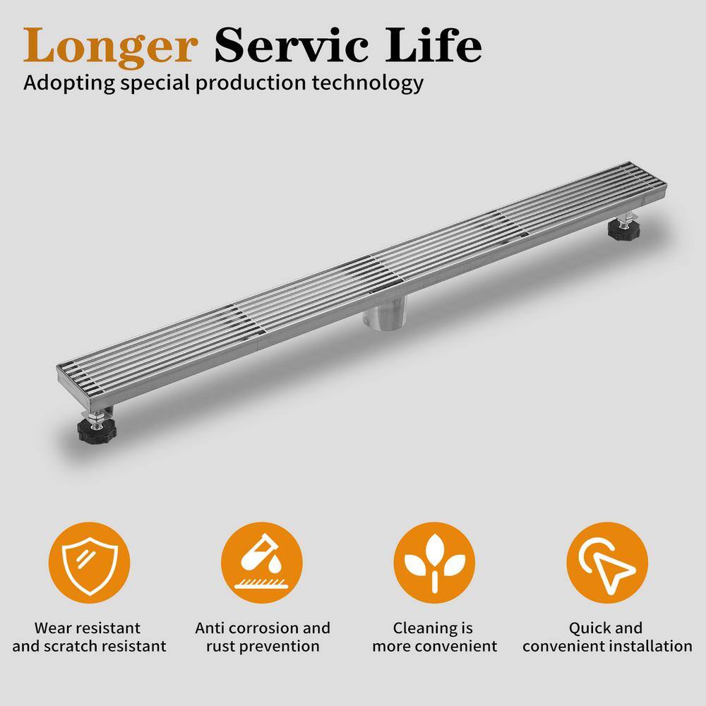 32'' Brushed Nickel Stainless Steel Linear Shower Drain
