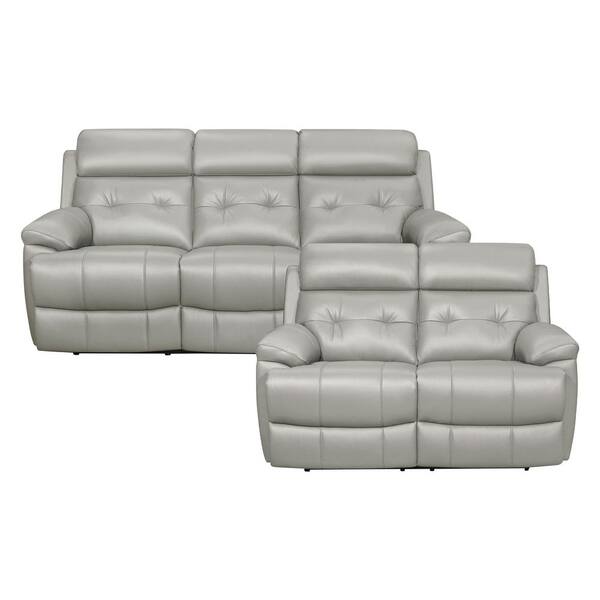 Oswald leather power reclining sofa