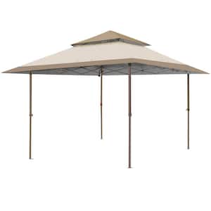 13 ft. x 13 ft. Straight Leg Outdoor Pop Up Canopy Tent with Auto Extending Eaves