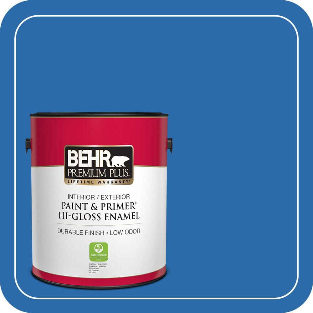 1 gal. #MQ4-24 Electric Blue Hi-Gloss Enamel Interior/Exterior Paint & Primer price history on PriceWatchPro