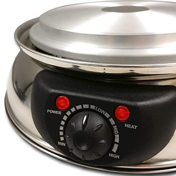 SHZICMY 500W Electric Grill Hot Pot Fry Soup Cooker Nonstick