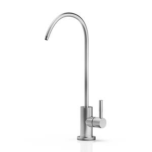 Single Handle Single Hole Water Filter Standard Kitchen Faucet in Brushed Nickel
