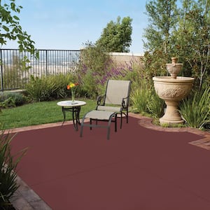 1 gal. #PFC-04 Tile Red Solid Color Flat Interior/Exterior Concrete Stain