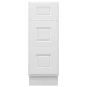 Rockport 12 in. W x 21 in. D x 34.5 in. H Ready to Assemble Bath Vanity Cabinet without Top in Raised Panel White