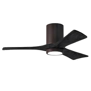 Irene-3HLK 42 in. Integrated LED Textured Bronze Ceiling Fan with Light Kit
