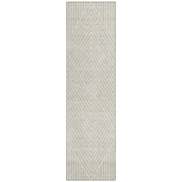 Chantille Machine Washable Indoor/Outdoor Abstract ACN937 Beige 2 ft. 3 in. x 7 ft. 6 in. Area Rug