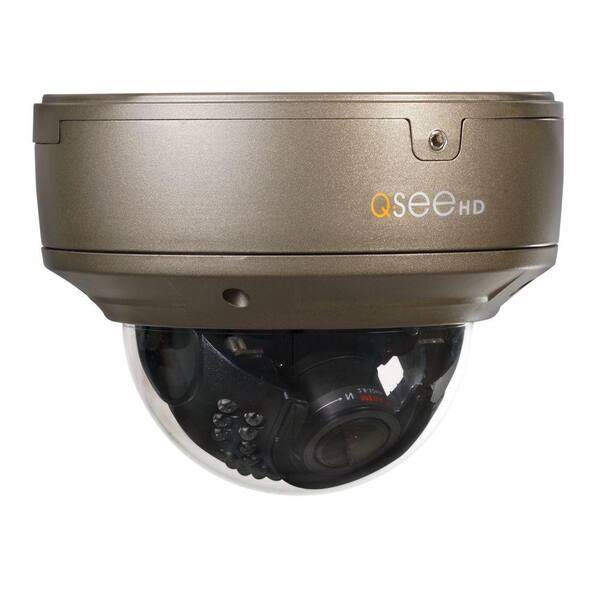 Q-SEE Platinum Series Indoor/Outdoor 1080p IP Dome Security Camera with 100 ft. Night Vision, Power Over Ethernet and SD Slot