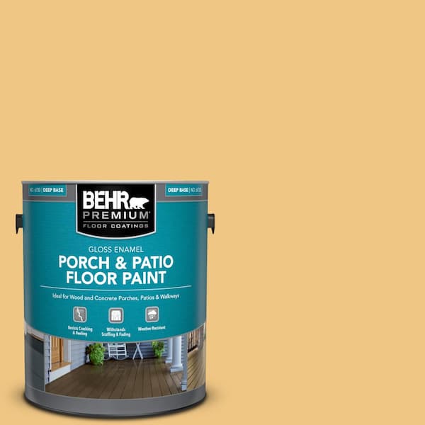 BEHR PREMIUM 1 gal. #M290-4 Garbanzo Paste Gloss Enamel Interior/Exterior Porch and Patio Floor Paint