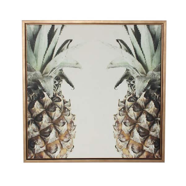 DesignOvation Sylvie "Pineapple" by F2Images Framed Canvas Wall Art