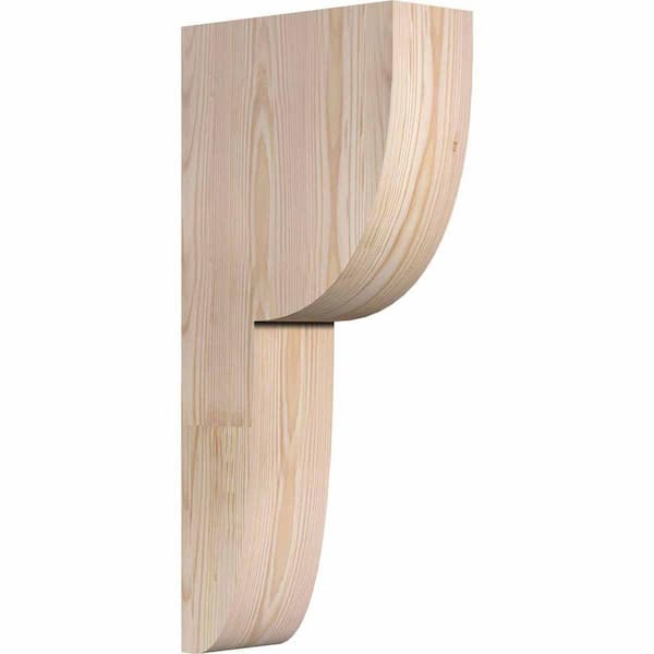 Ekena Millwork 4 in. x 10 in. x 22 in. Douglas Fir Carmel Smooth Corbel