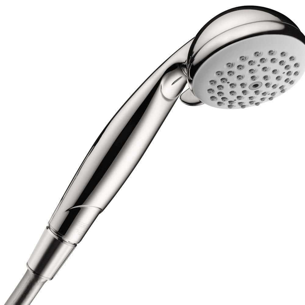 Hansgrohe 3Spray Patterns with 1.5 GPM 3.5 in. Wall Mount Handheld Shower Head in Chrome