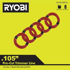 0.105 in. x 13 ft. Pre-Cut Spiral Line (5-Pack)