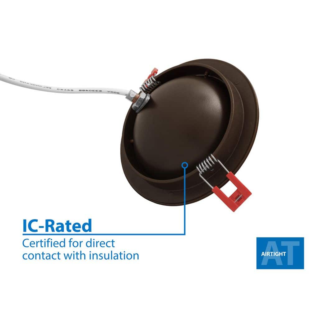 4-Inch Oil-Rubbed Bronze Adjustable LED Recessed Downlight