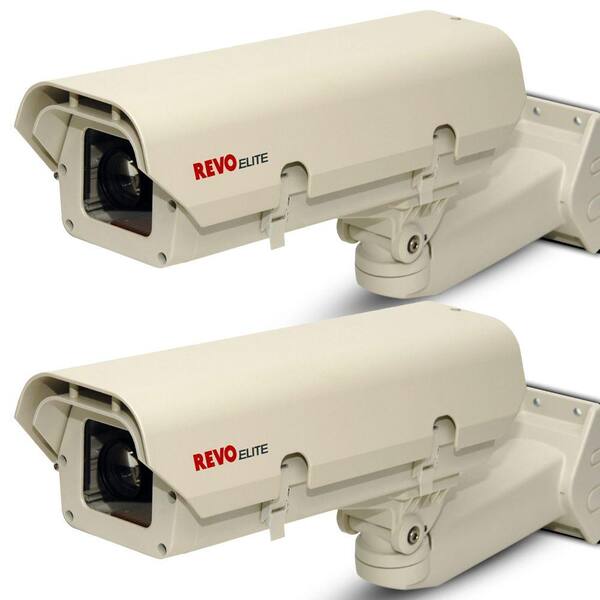 Revo Elite 600TVL Box Indoor/Outdoor Surveillance Cameras and Enclosures (2-Pack)