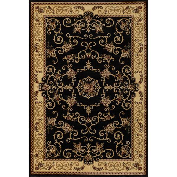 Rugs America Rugs America Souvanerie Black 2 ft. x 3 ft. Indoor Area Rug