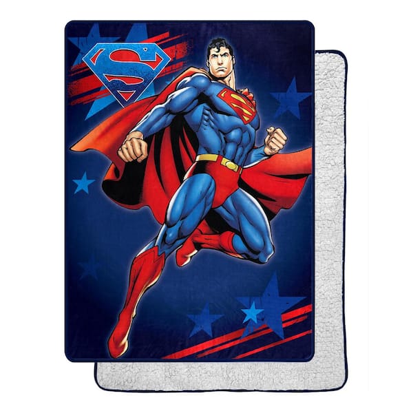 Superman multicolor collage, Teen/Adult Fleece Blanket hotsell with a black satin edging