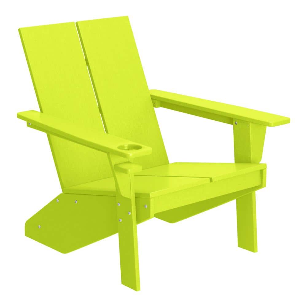 Coastin Outdoor Patio Weather Resistant Modern Poly Plastic Lime Adirondack Chair price history on PriceWatchPro