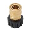 Powercare 3/8 in. Male NPT x Male M22 Pressure Washer Hose to Trigger  Coupler AP31085 - The Home Depot