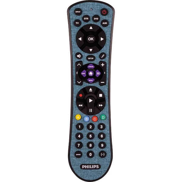 Philips 4-Device Universal Remote Control, Soft Touch, Teal