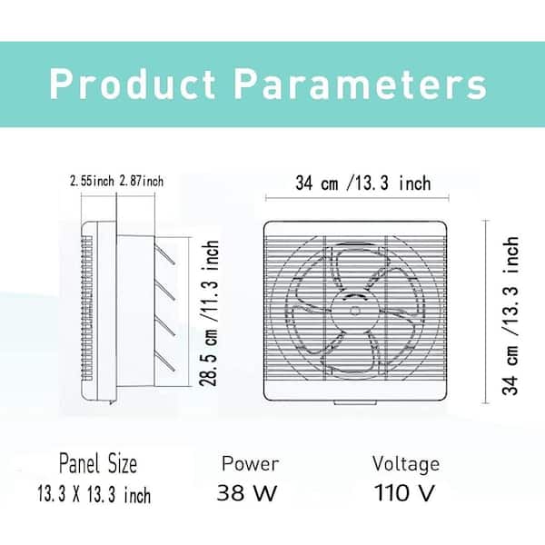 460 CFM White Electric Power Gable Mount Exhaust Fan 460 CFM White Electric Power Gable Mount Exhaust Fan