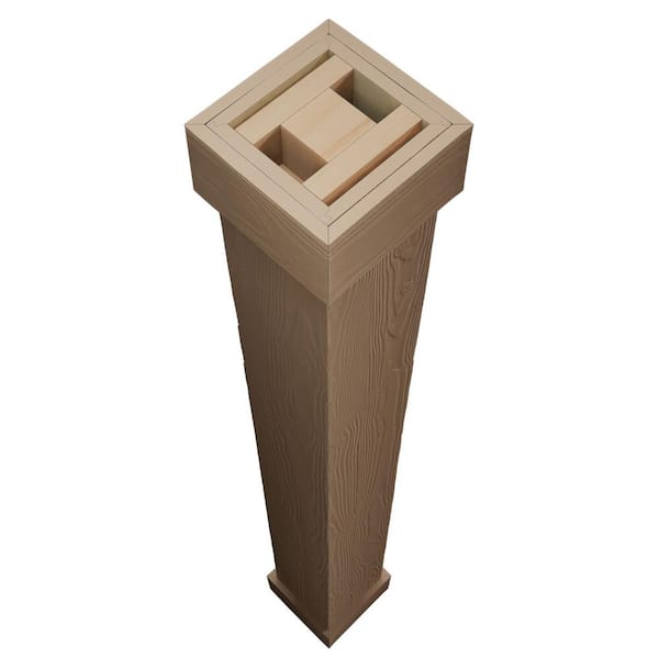 Ekena Millwork 8 in. x 8 ft. Sand Blasted Endurathane Faux Wood