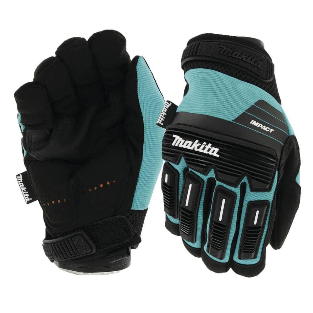 Makita T-04210 100% Genuine Leather-Palm Performance Gloves (Medium)