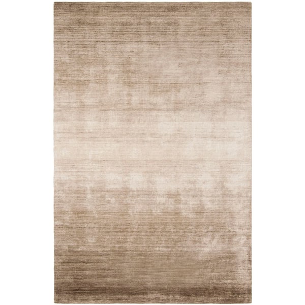 Mirage 6 ft. x 9 ft. Champagne Contemporary Tonal Ombre Area Rug