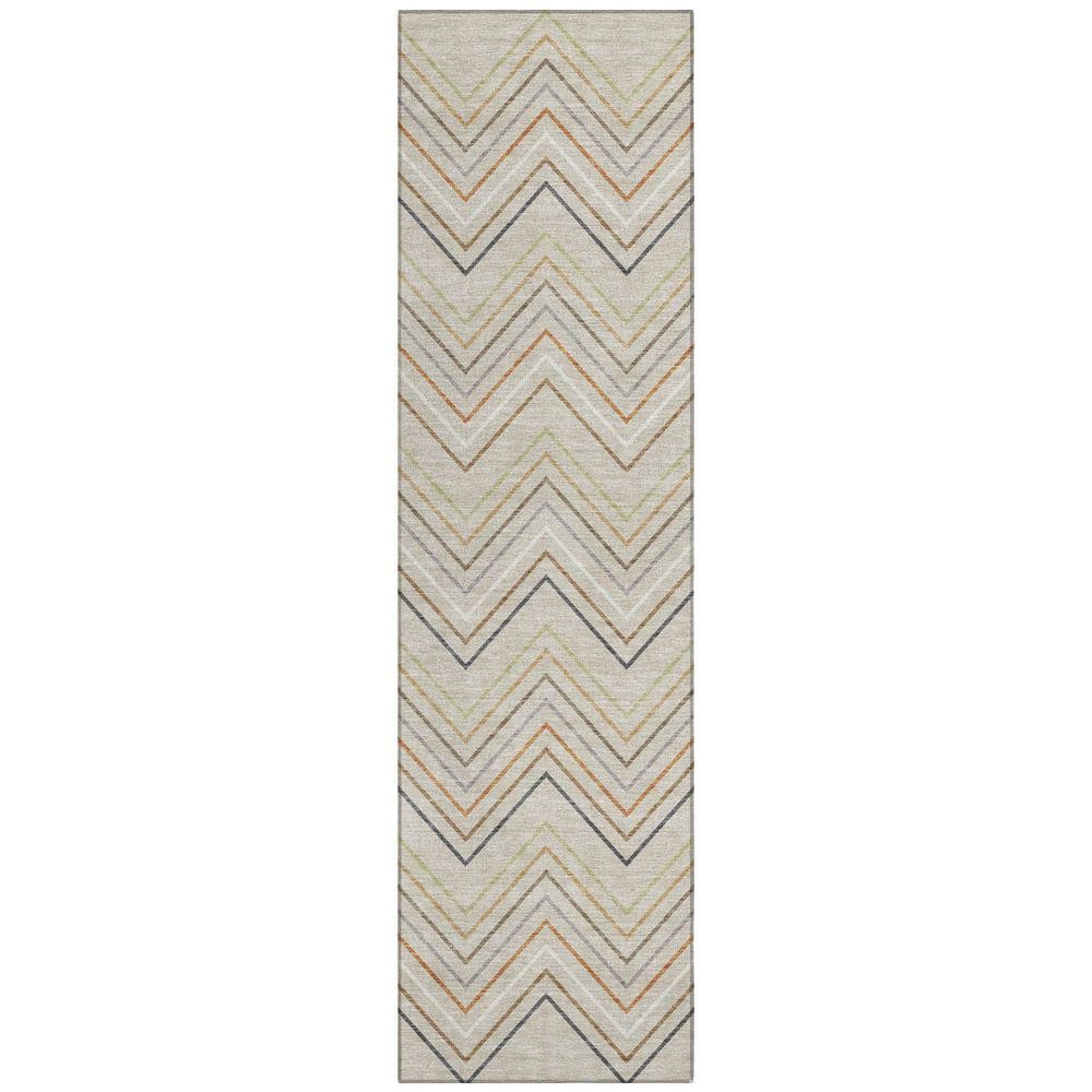 Chantille Machine Washable Indoor/Outdoor Abstract ACN2392 Beige 2 ft. x 7 ft. Runner Rug price history on PriceWatchPro