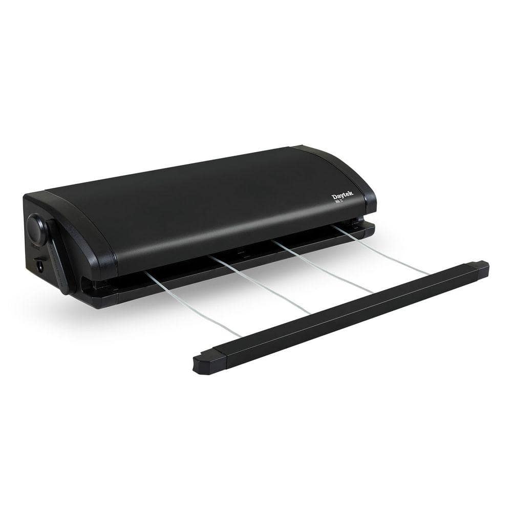 Mk2 4-Line Retractable Clothesline in Anthracite Black, 92 Feet Drying Space