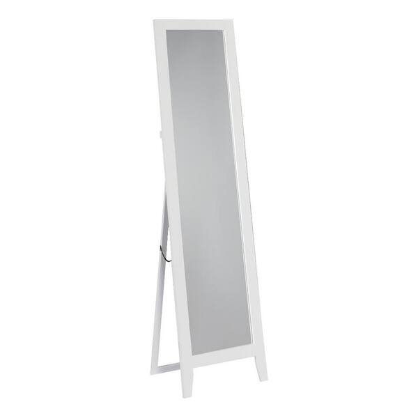 Kings Brand Furniture Large White Composite Classic Cottage Industrial Rustic Mirror (59 in. H X 15 in. W)