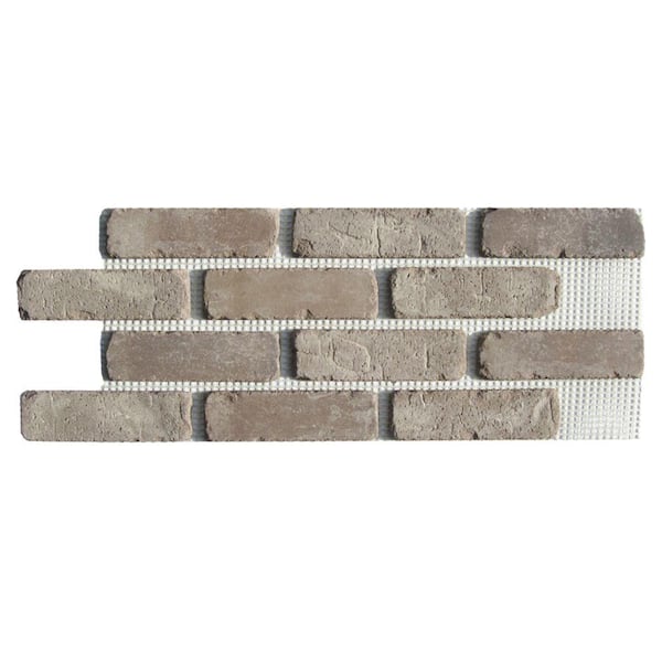Brickwebb Rushmore Thin Brick Sheets - Flats (Box of 5 Sheets) - 28 in. x 10.5 in. (8.7 sq. ft.)