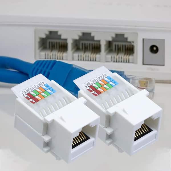 Goobay 93827 Keystone Module RJ45 bus met draaibaar opzetstuk/CAT 6 netwerkstekker 250 MHz/UTP Ethernet aansluiting 8P8C / LSA montage/blauw Goobay 93827 Keystone Module RJ45 bus met draaibaar opzetstuk/CAT 6 netwerkstekker 250 MHz/UTP Ethernet aansluiting 8P8C / LSA montage/blauw
