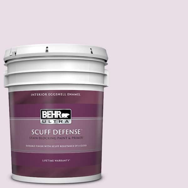 BEHR ULTRA 5 gal. #680E-2 Iced Mauve Extra Durable Eggshell Enamel Interior Paint & Primer