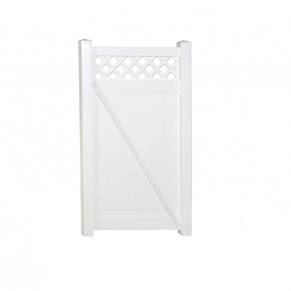Ashton 3.7 ft. W x 6 ft. H White Vinyl Privacy Fence Gate Kit price history on PriceWatchPro